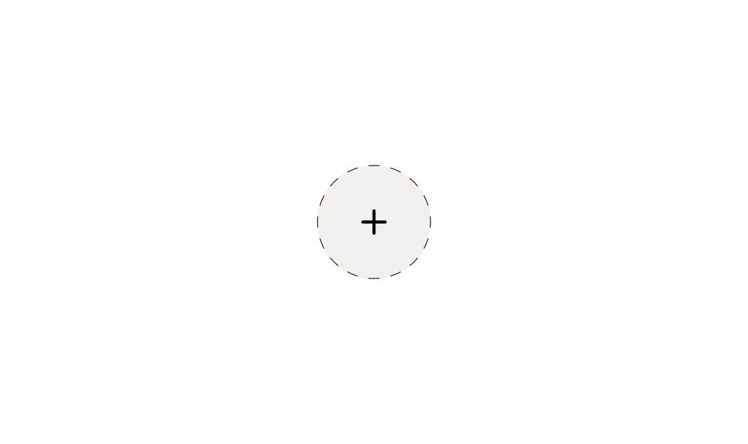 Image showing a plus icon in the middle surrounded by a circle with a dashed border